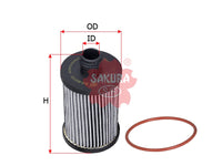 กรองน้ำมันเครื่อง(ไส้กรอง) SAKURA, 19336400, EO-65110, HOLDEN (126105)