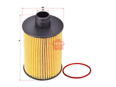 กรองน้ำมันเครื่อง SAKURA, 673.00.28.82, EO-66060, JEEP (128691)