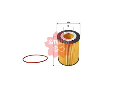 SAKURA,, Oil Filter (Element), 1397764, EO-79070, SOLARIS BUS