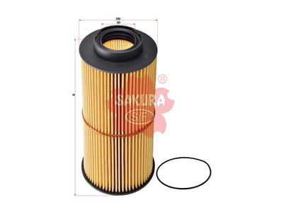 SAKURA,, Oil Filter (Element), 187 3014, EO-8301, SCANIA