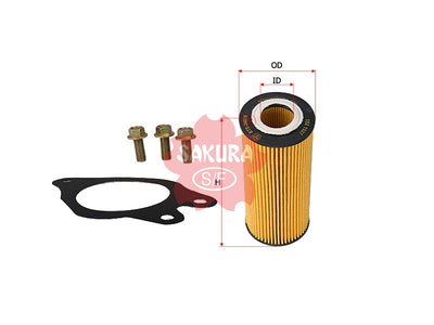 SAKURA,, Oil Filter (Element), 85104633, ETE-24010, VOLVO