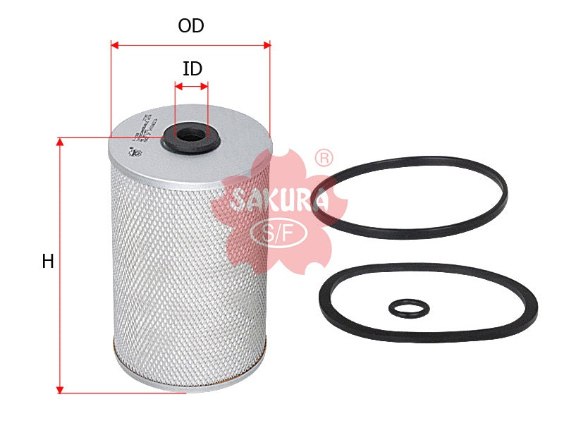 กรองน้ำมันเชื้อเพลิง(ไส้กรอง) SAKURA, ME 971553, F-1008, MITSUBISHI (124905)