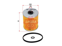 กรองน้ำมันเชื้อเพลิง(ไส้กรอง) SAKURA, ME 016862, F-1009, MITSUBISHI (124968)