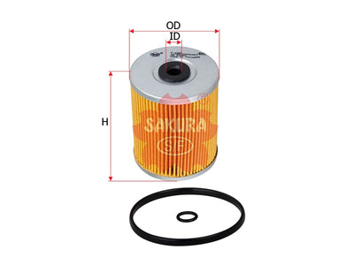 กรองน้ำมันเชื้อเพลิง(ไส้กรอง) SAKURA, ME 016862, F-1009, MITSUBISHI (124968)