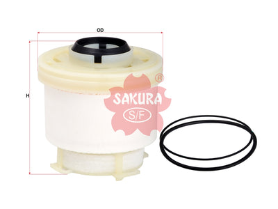 SAKURA,, Fuel Filter (Element), 1770A337, F-10200, MITSUBISHI