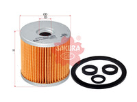 กรองน้ำมันเชื้อเพลิง(ธาตุ) SAKURA, 04234-48012-000, F-1104, TOYOTA (124274)