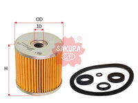 SAKURA,, Fuel Filter (Element), 04234-68010, F-1106, TOYOTA