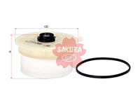 กรองน้ำมันเชื้อเพลิง(ธาตุ) SAKURA, T23390-51020, F-11131, TOYOTA (124257)