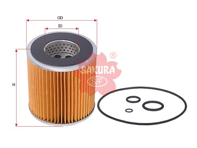 SAKURA,, Fuel Filter (Element), 23401-1390, F-1304, HINO