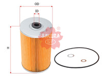 กรองน้ำมันเชื้อเพลิง(ธาตุ) SAKURA, 1-87810976-0, F-1503, ISUZU (125607)