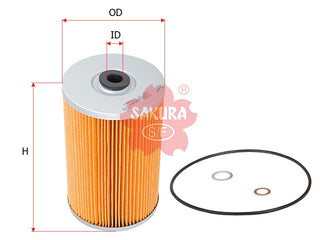SAKURA,, Fuel Filter (Element), 1-87810976-0, F-1503, ISUZU