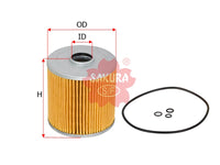 SAKURA,, Fuel Filter (Element), 23304-EV420, F-1507, ISUZU
