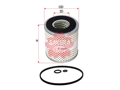 SAKURA,, Fuel Filter (Element), 16444-99625, F-18150, UD TRUCKS
