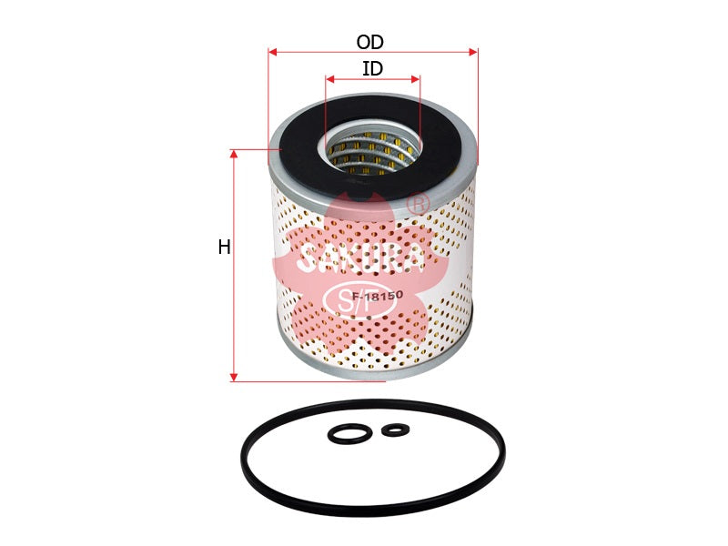 SAKURA,, Fuel Filter (Element), 16444-99625, F-18150, UD TRUCKS
