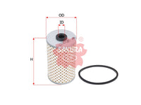SAKURA,, Fuel Filter (Element), 81.12503-0001, F-2601, MASSEY-FERGUSON