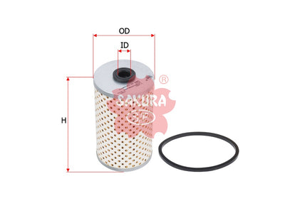 SAKURA,, Fuel Filter (Element), 81.12503-0001, F-2601, MASSEY-FERGUSON