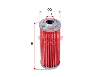 SAKURA,, Fuel Filter (Element), YM124550-55700, F-5207, KOMATSU