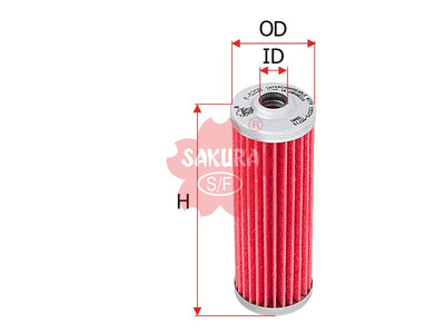 SAKURA,, Fuel Filter (Element), 105370-55710, F-5208, YANMAR
