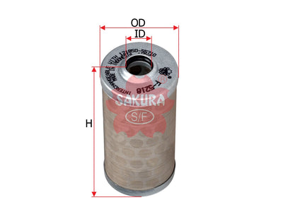 SAKURA,, Fuel Filter (Element), 22U-04-21131, F-5218, KUBOTA