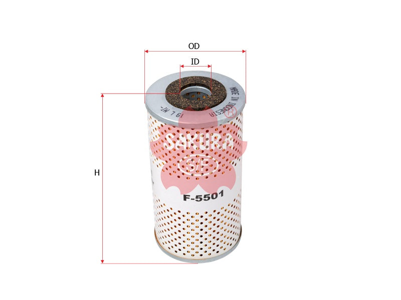 SAKURA,, Fuel Filter (Element), 9H-4729, F-5501, CATERPILLAR