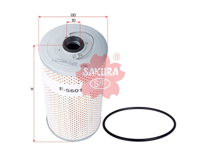 SAKURA,, Fuel Filter (Element), 6610-72-8600, F-5601, CUMMINS