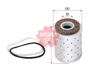 กรองน้ำมันเชื้อเพลิง(Element), SAKURA, 74056633, F-6501, ALLIS CHALMERS (127073)