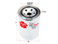 SAKURA,, Fuel Filter (Spin-On), 129574-55711, FC-1006, MITSUBISHI