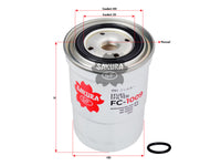 Fuel Filter (Spin-On)၊ SAKURA၊ ME132526၊ FC-1009၊ MITSUBISHI (124993)