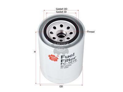 SAKURA,, Fuel Filter (Spin-On), 966396, FC-1010, CATERPILLAR