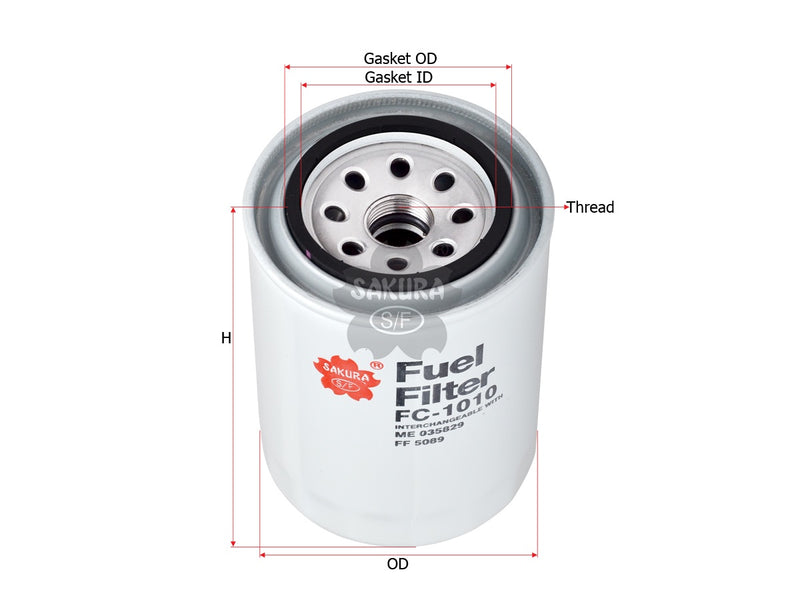 SAKURA,, Fuel Filter (Spin-On), 966396, FC-1010, CATERPILLAR