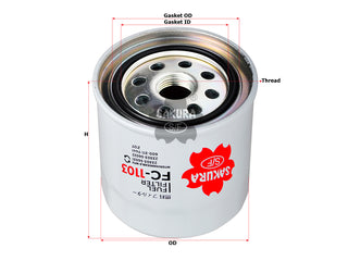 SAKURA,, Fuel Filter (Spin-On), 94414796, FC-1103, TOYOTA