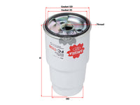 กรองน้ำมันเชื้อเพลิง(Spin-On), SAKURA, V9111-4002, FC-1108, TOYOTA (124002)
