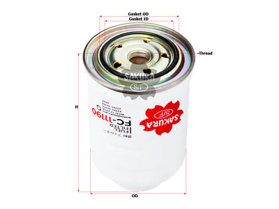 SAKURA,, Fuel Filter (Spin-On), 88930181, FC-11190, MAZDA