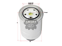 Fuel Filter (Spin-On)၊ SAKURA၊ 23390-36760၊ FC-11200၊ TOYOTA (124282)