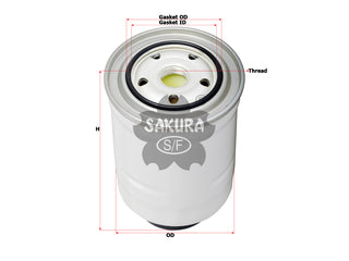 SAKURA,, Fuel Filter (Spin-On), 23390-36760, FC-11200, TOYOTA