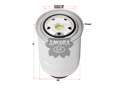 Fuel Filter (Spin-On)၊ SAKURA၊ 23390-36760၊ FC-11200၊ TOYOTA (124282)