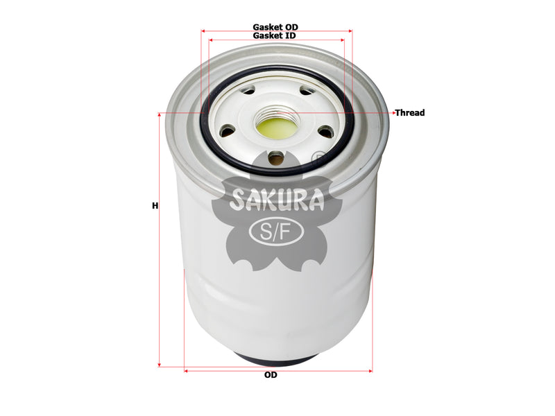 SAKURA,, Fuel Filter (Spin-On), 23390-36760, FC-11200, TOYOTA