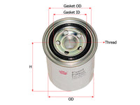 Fuel Filter (Spin-On)၊ SAKURA၊ 23303-87781-000၊ FC-1204၊ DAIHATSU (126899)