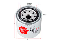SAKURA,, Fuel Filter (Spin-On), 5004, FC-1206, DAIHATSU