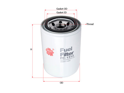 SAKURA,, Fuel Filter (Spin-On), 23401-1402, FC-1312, HINO
