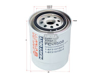กรองน้ำมันเชื้อเพลิง(Spin-On) , SAKURA, 1-87310105-0, FC-1508, ISUZU (125719)