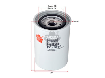 SAKURA,, Fuel Filter (Spin-On), 3831484, FC-1810, VOLVO PENTA
