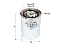 กรองน้ำมันเชื้อเพลิง(Spin-On), SAKURA, AY500-NS010, FC-1819, NISSAN (125145)