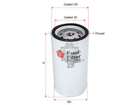 SAKURA,, Fuel Filter (Spin-On), 193 0953, FC-2202, IVECO