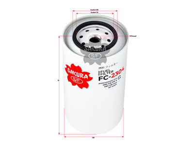 SAKURA,, Fuel Filter (Spin-On), 9Y-4407, FC-2304, MACK