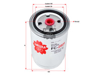 SAKURA,, Fuel Filter (Spin-On), 31922-3A850, FC-2801, HYUNDAI
