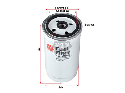 SAKURA,, Fuel Filter (Spin-On), CX0712B, FC-2905, JEEP