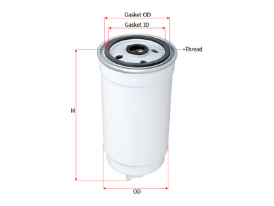 SAKURA,, Fuel Filter (Spin-On), VG14080739A, FC-3102, SINOTRUK