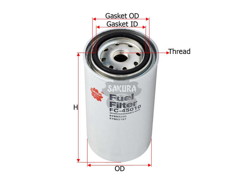SAKURA,, Fuel Filter (Spin-On), 87803200, FC-45010, HYUNDAI