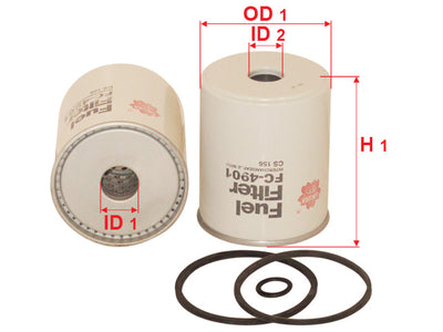 SAKURA,, Fuel Filter (Housing), 5000240934, FC-4901, RENAULT V.I